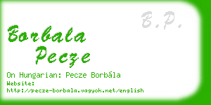 borbala pecze business card